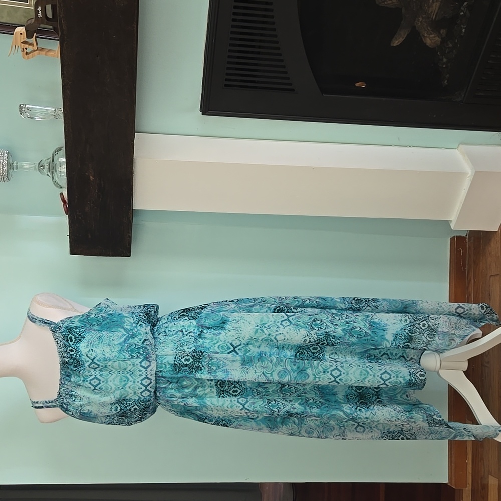 Emma And Michelle Green Sundress M